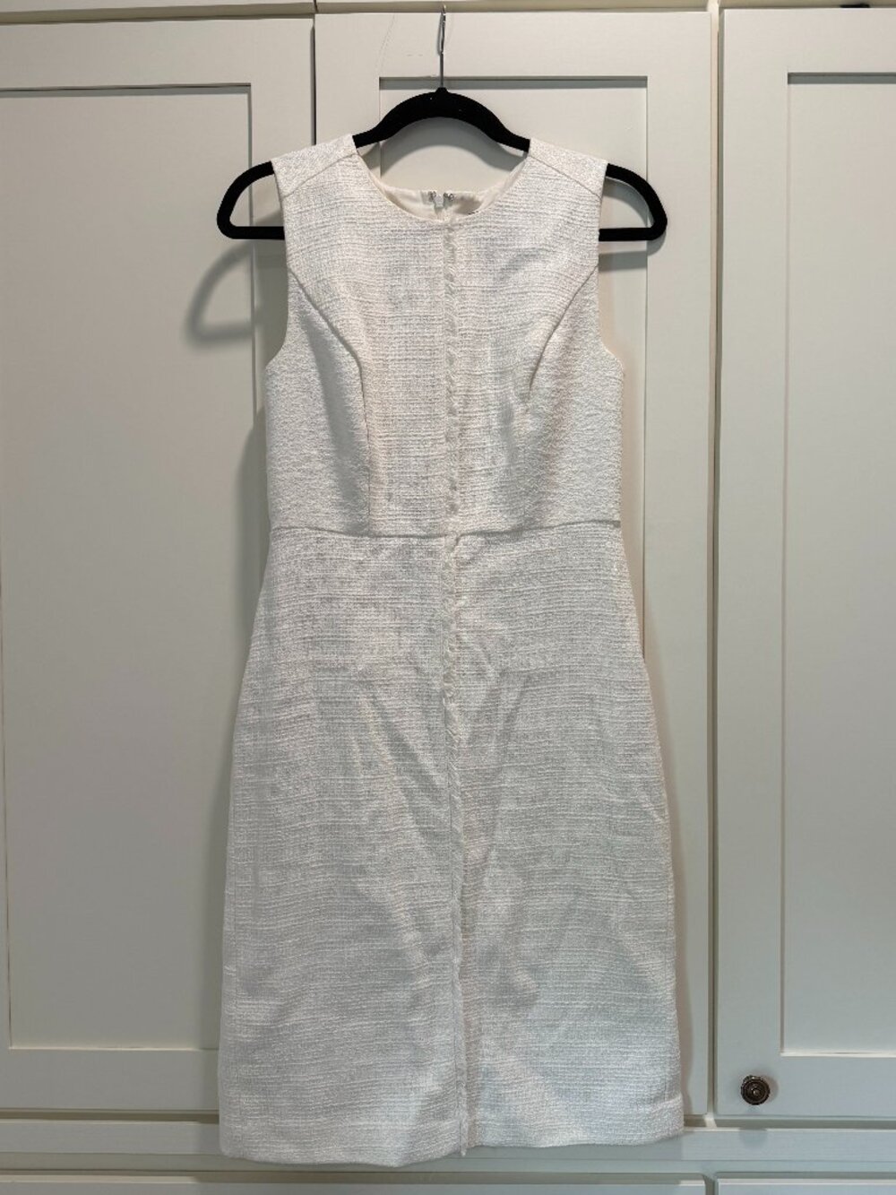 Ann Taylor White Tweed Dress